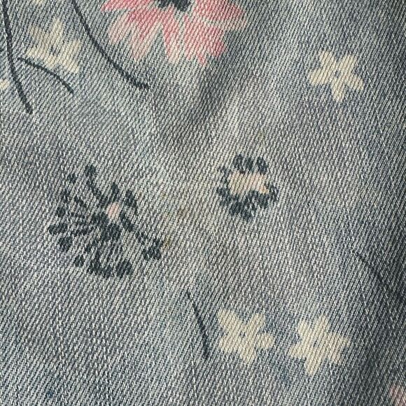 GAP Girls Floral Lightwash  Jeans Size 12 - Picture 6 of 6
